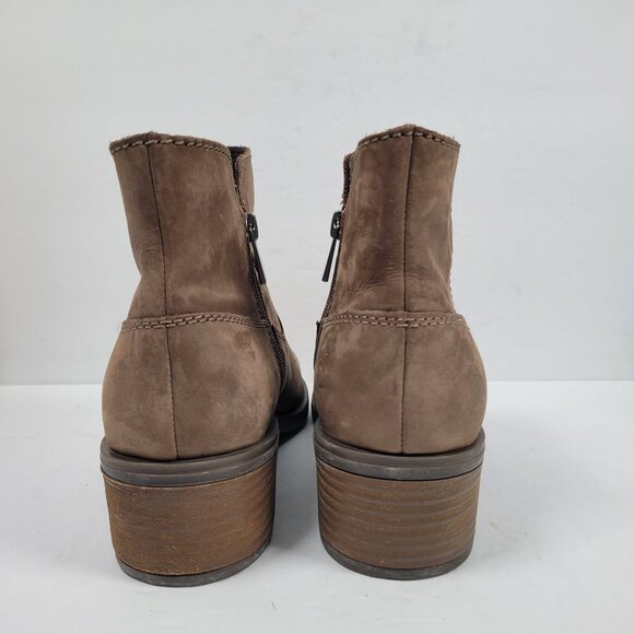 Earth Women's Brown Suede Side-Zip Ankle Boots US Size 10M - Picture 4 of 11